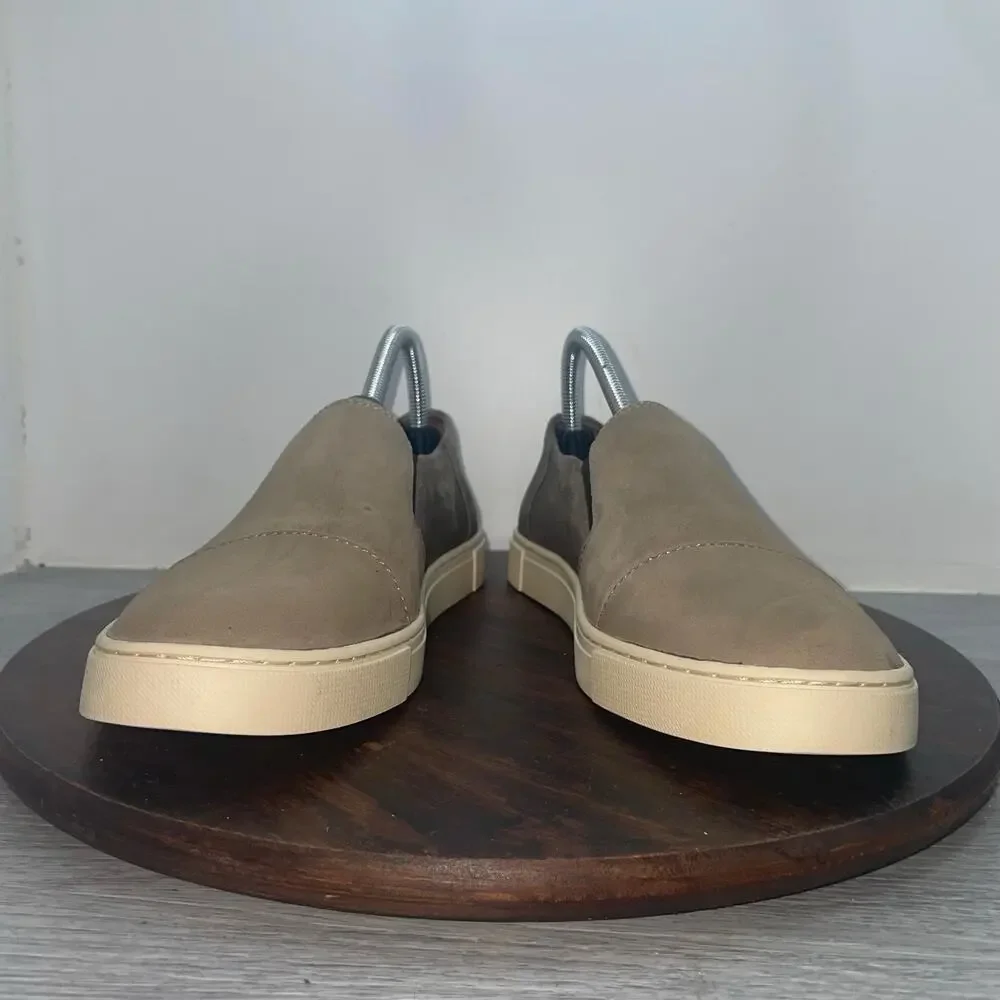 FRYE Gemma Shoes Womens Size 9.5 M Suede Leather Slip On Comfort Sneakers